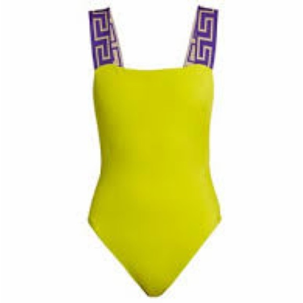 Versace Greca Border one piece swimsuit